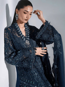 D6 3 Piece Unstitched | MBROIDERED Wedding Edtion | Maria B - Portia Fabrics