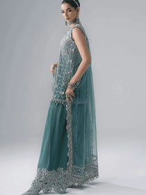 D7 3 Piece Unstitched | MBROIDERED Wedding Edtion | Maria B - Portia Fabrics