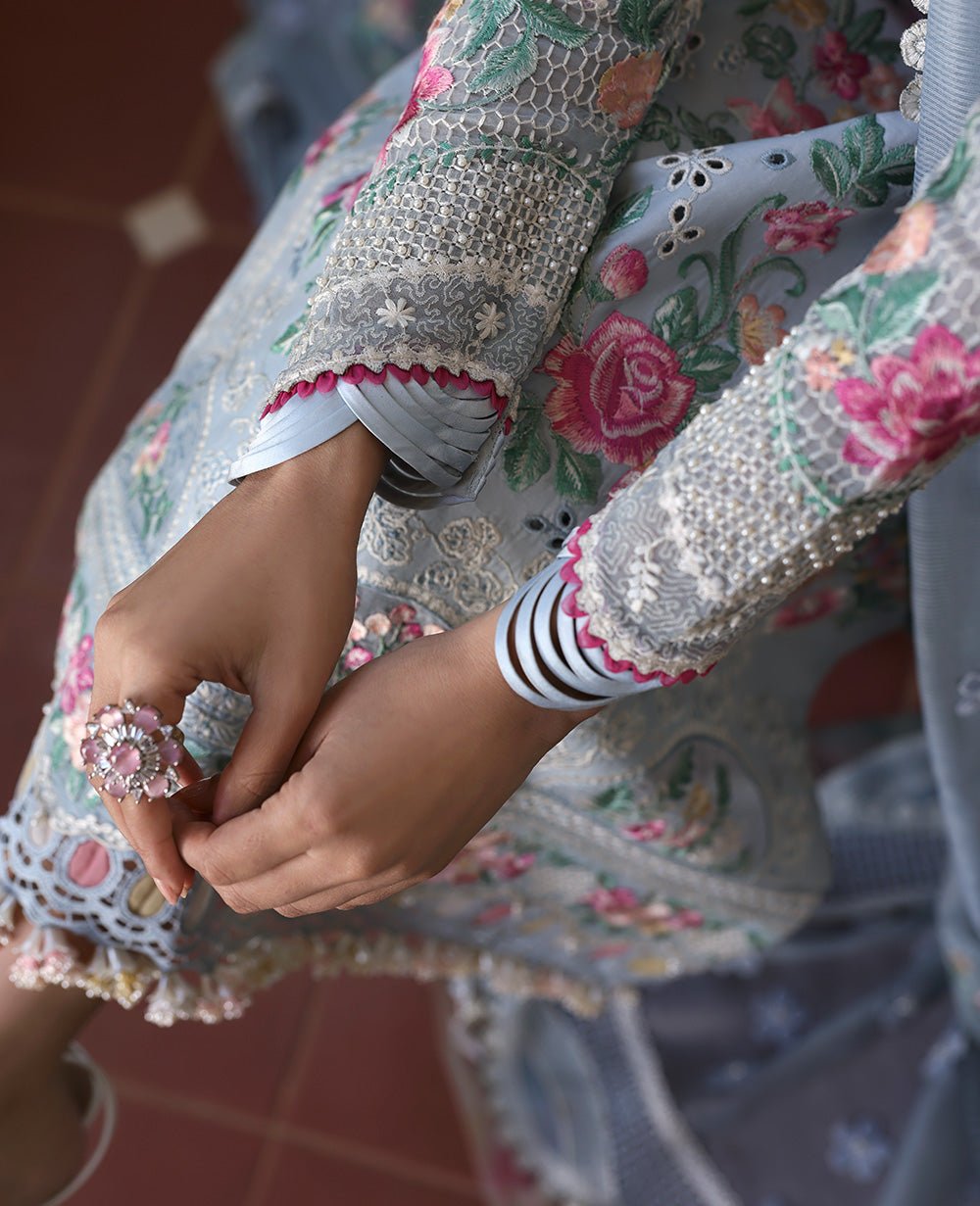 D7-B - Hoor I Kalani - Eid Luxury Lawn 2025 I Republic Womenswear - Portia Fabrics