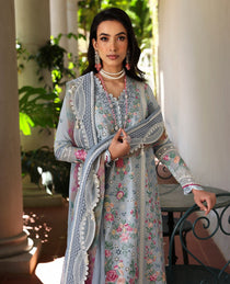 D7-B - Hoor I Kalani - Eid Luxury Lawn 2025 I Republic Womenswear - Portia Fabrics