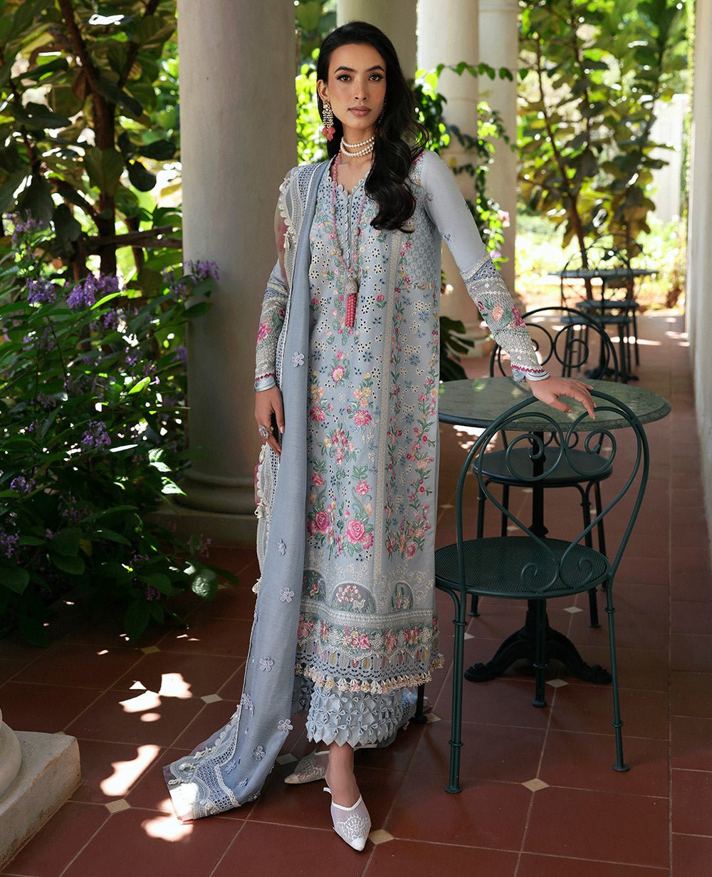 D7-B - Hoor I Kalani - Eid Luxury Lawn 2025 I Republic Womenswear - Portia Fabrics
