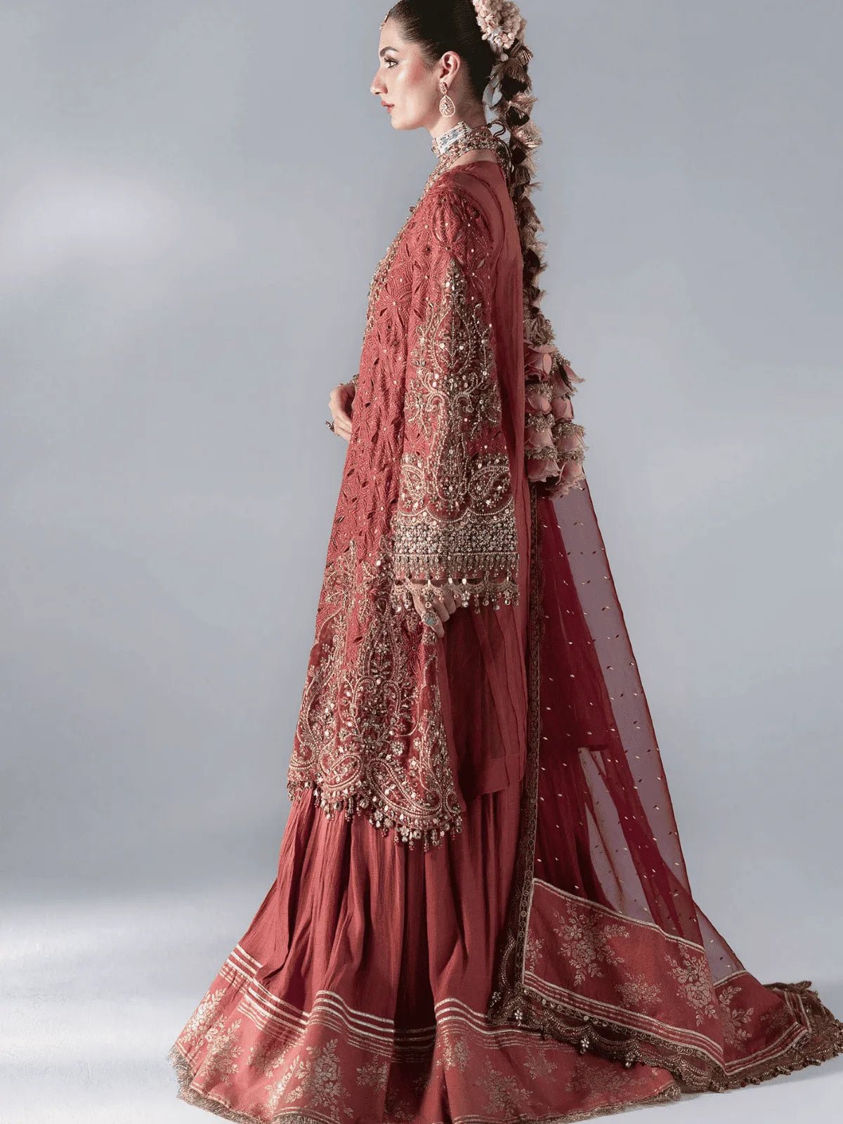 D8 3 Piece Unstitched | MBROIDERED Wedding Edition | Maria B Secondary image