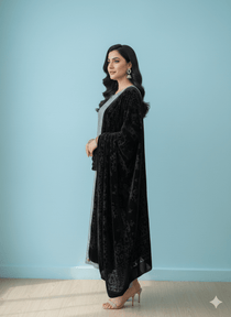 D8 I 3 piece unstitch Marina Suit with Palachi Shawl I Portia Fabrics - Portia Fabrics
