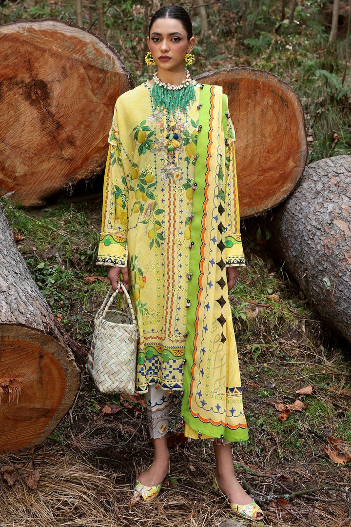 DAHLIA (ZL25-04 A) I Lawn '25 I Zaha by Khadija Shah - Portia Fabrics