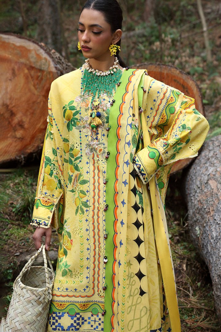 DAHLIA (ZL25-04 A) I Lawn '25 I Zaha by Khadija Shah - Portia Fabrics