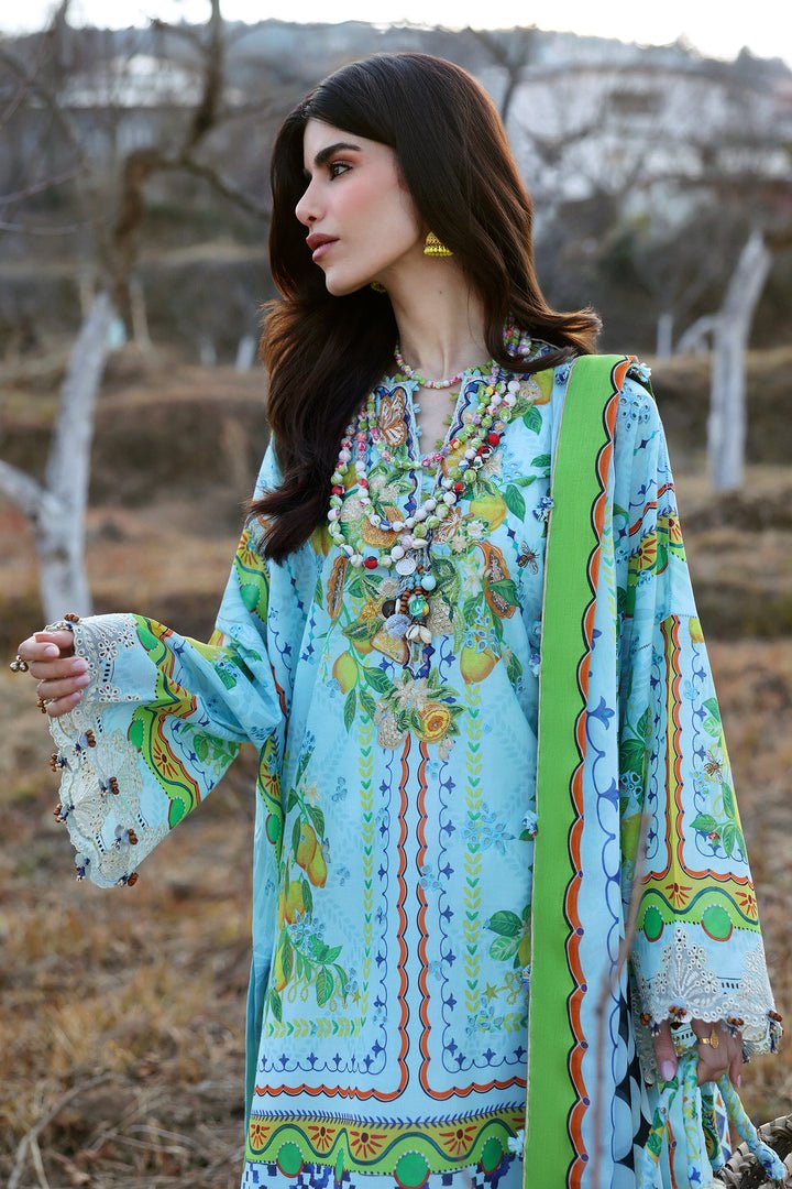 DAHLIA (ZL25-04 B) I Lawn '25 I Zaha by Khadija Shah - Portia Fabrics