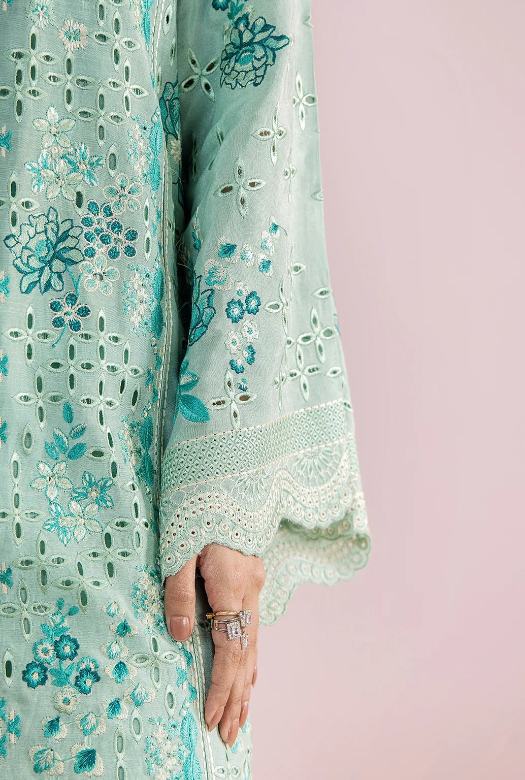 DAISY I Eid edit'26 tropical silk I Saad Shaikh - Portia Fabrics