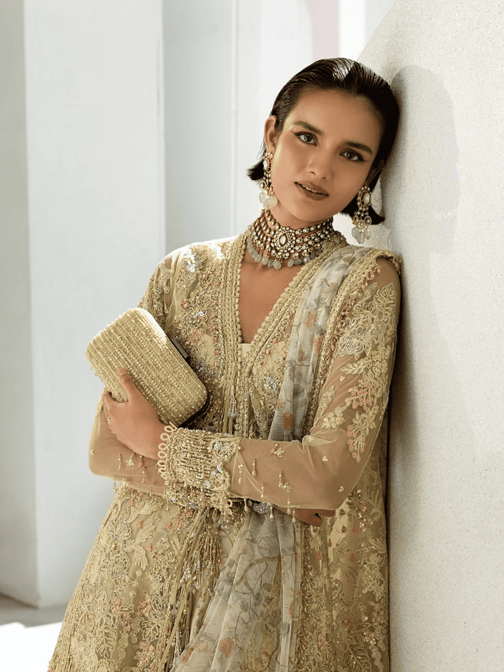 Design 01| NUR Festive '26 Unstitched | Sobia Nazir - Portia Fabrics