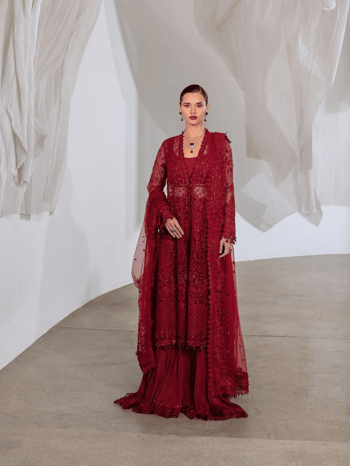 Design 07 | NUR Festive '26 Unstitched | Sobia Nazir - Portia Fabrics