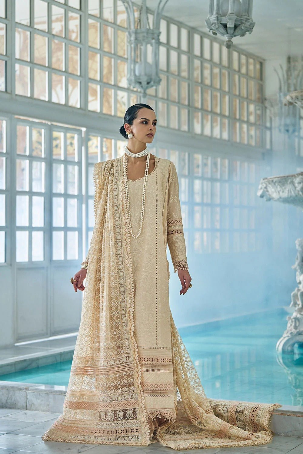 Design 3A I Luxury Lawn Eid Edition 2026 Unstitched I Sobia Nazir - Portia Fabrics Main image