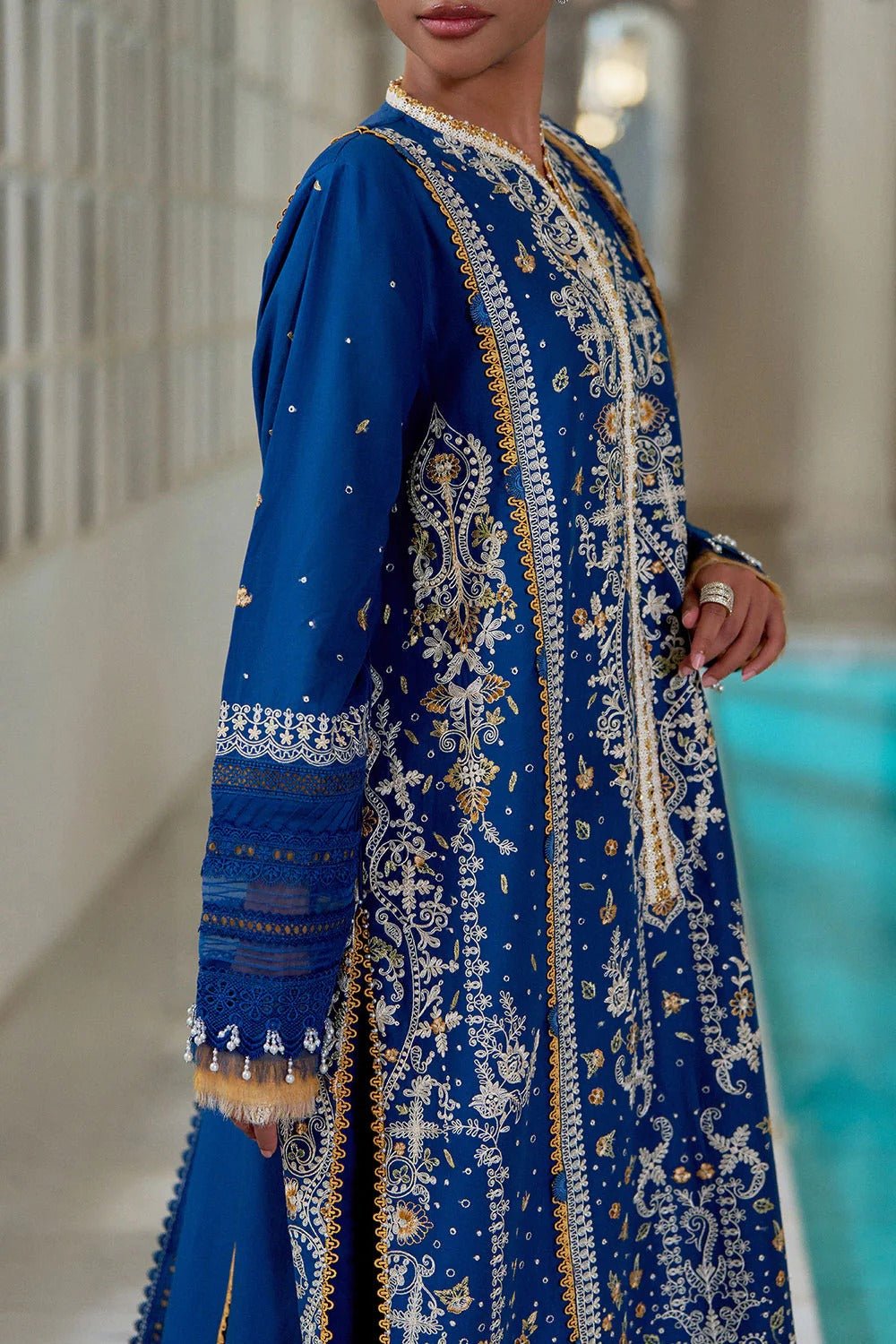 Design 8A I Luxury Lawn Eid Edition 2026 Unstitched I Sobia Nazir - Portia Fabrics