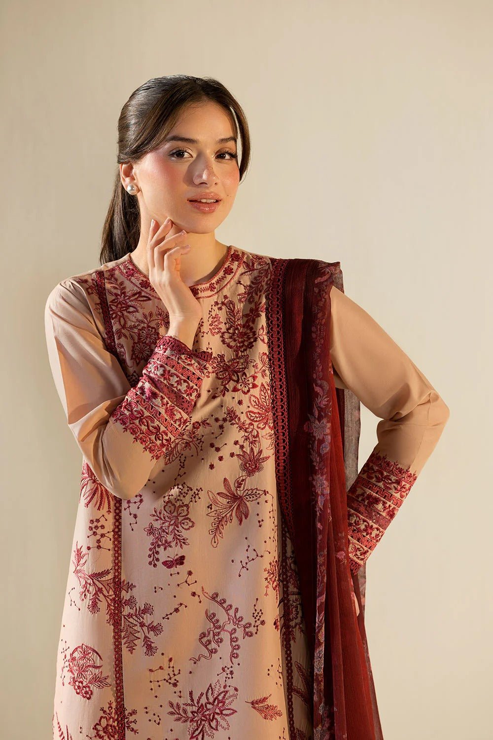 Design 9A I Vital 2026 Unstitched I Sobia Nazir - Portia Fabrics