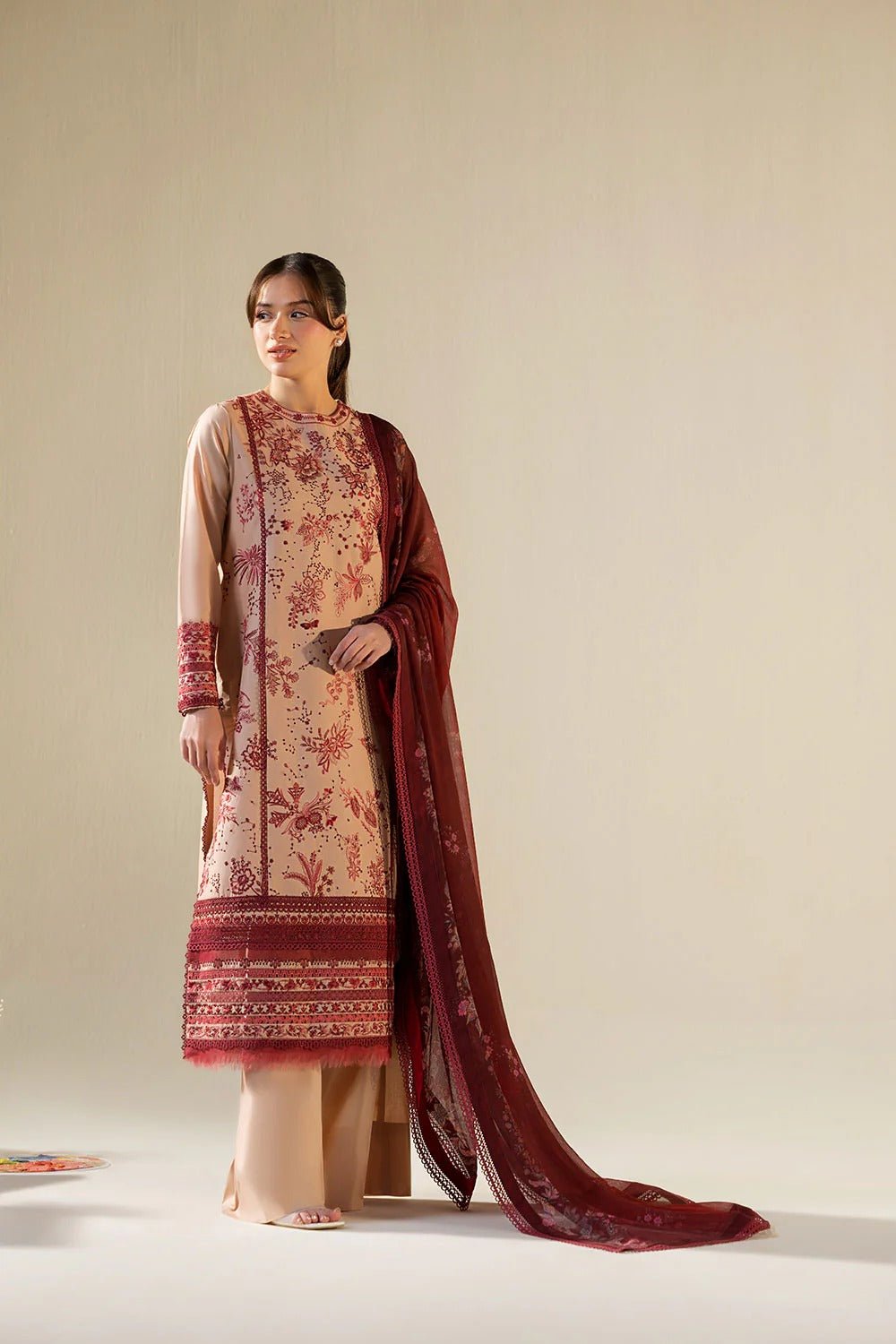 Design 9A I Vital 2026 Unstitched I Sobia Nazir - Portia Fabrics