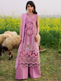 DQ-02 | 3 pc lawn | Dil e Raqsum 2026| Parishay - Portia Fabrics