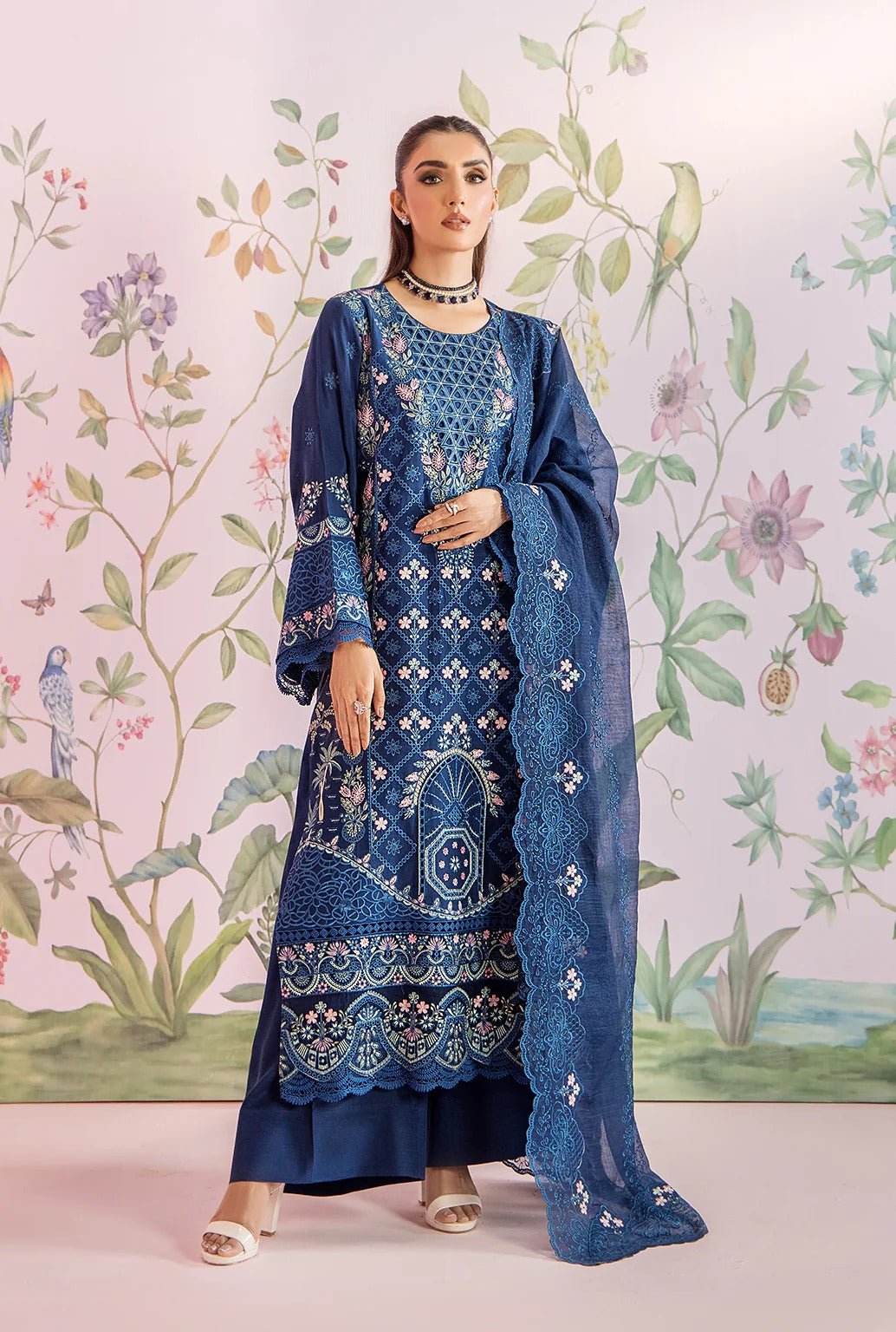 ELIZA I Eid edit'26 tropical silk I Saad Shaikh - Portia Fabrics