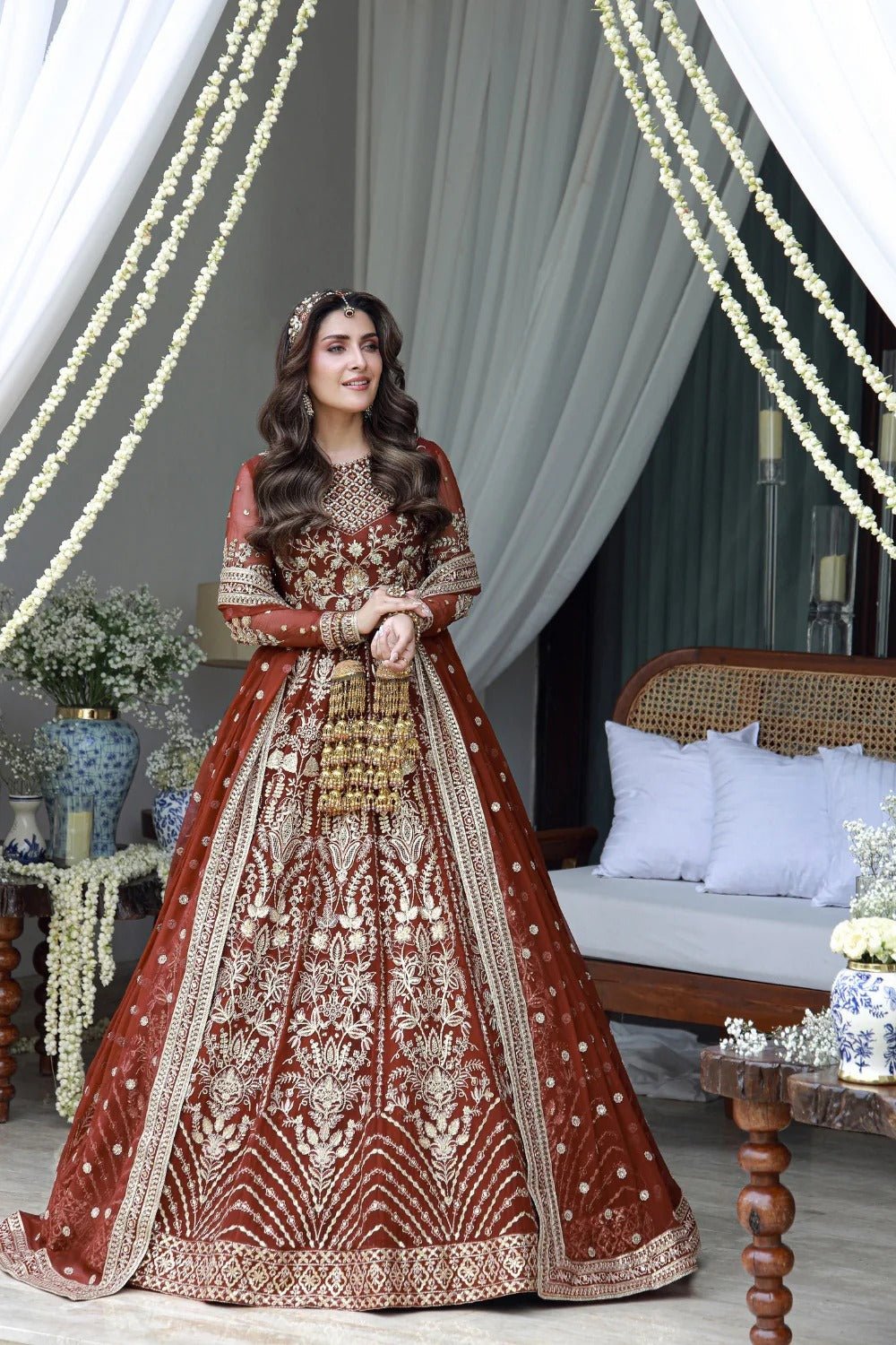 Eshaal I LUXURY HANDWORK Chiffon Collection I Gulmina - Portia Fabrics