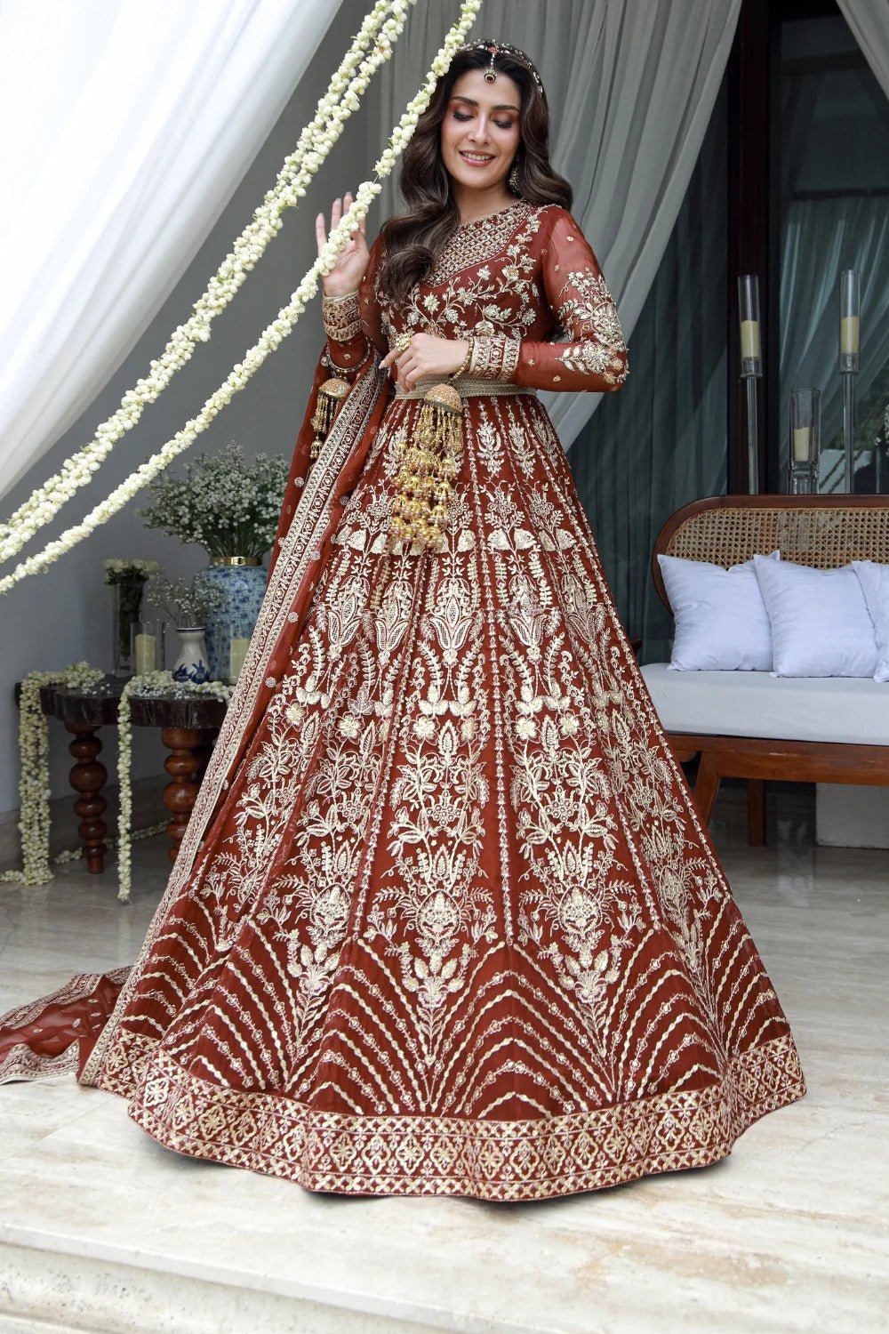 Eshaal I LUXURY HANDWORK Chiffon Collection I Gulmina - Portia Fabrics