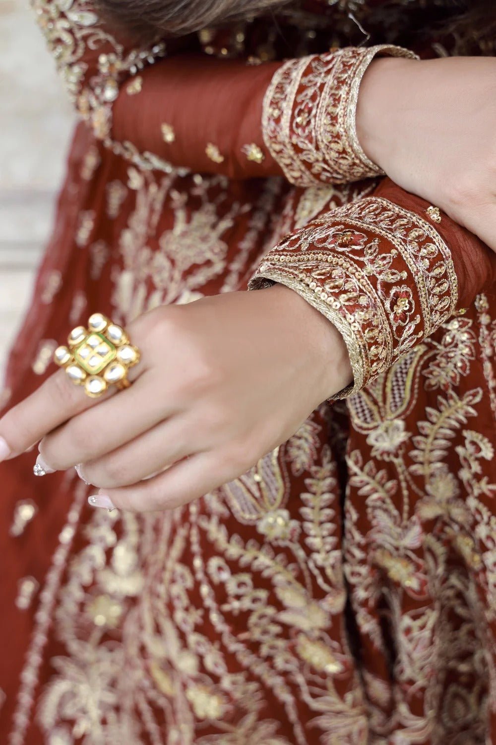 Eshaal I LUXURY HANDWORK Chiffon Collection I Gulmina - Portia Fabrics