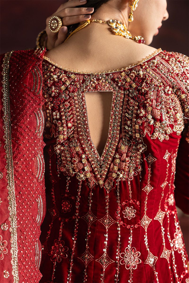 Farah MV23-08 | NILOUFER Velvet Edit '23 | Mushq - Portia Fabrics