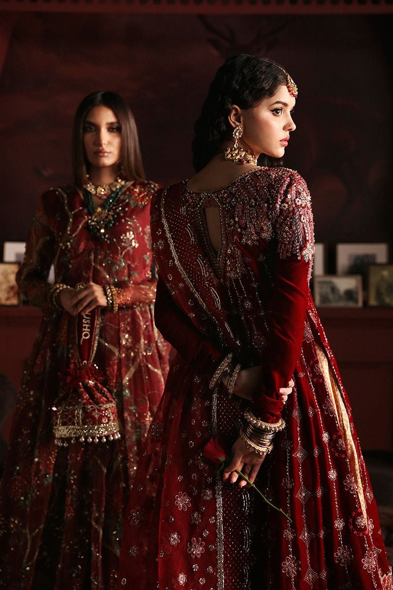 Farah MV23-08 | NILOUFER Velvet Edit '23 | Mushq - Portia Fabrics