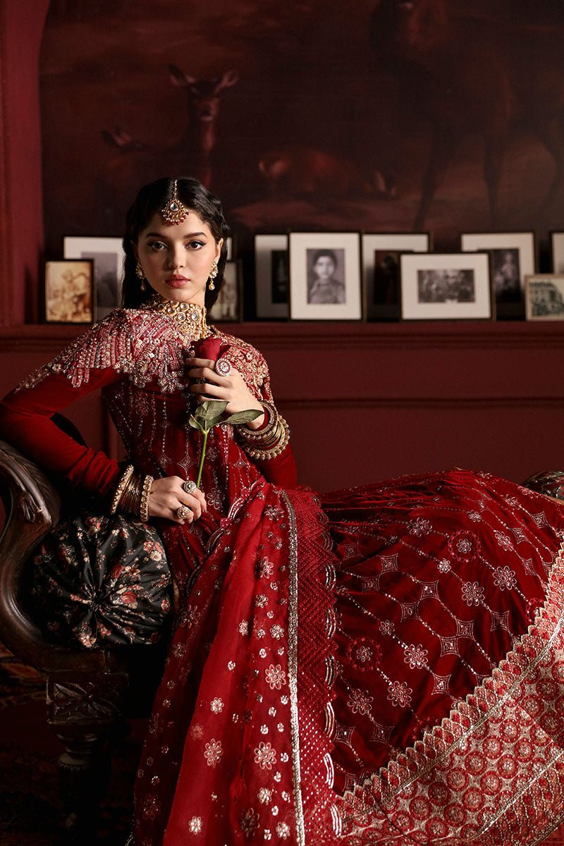 Farah MV23-08 | NILOUFER Velvet Edit '23 | Mushq - Portia Fabrics