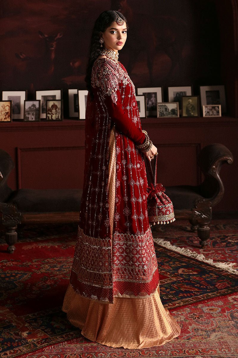 Farah MV23-08 | NILOUFER Velvet Edit '23 | Mushq - Portia Fabrics