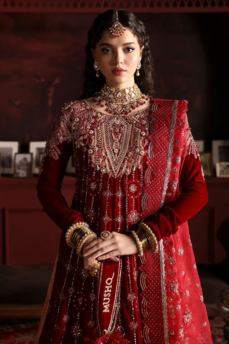 Farah MV23-08 | NILOUFER Velvet Edit '23 | Mushq - Portia Fabrics