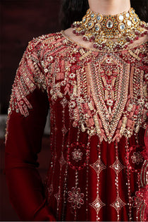 Farah MV23-08 | NILOUFER Velvet Edit '23 | Mushq - Portia Fabrics