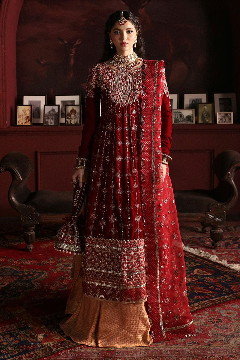 Farah MV23-08 | NILOUFER Velvet Edit '23 | Mushq - Portia Fabrics