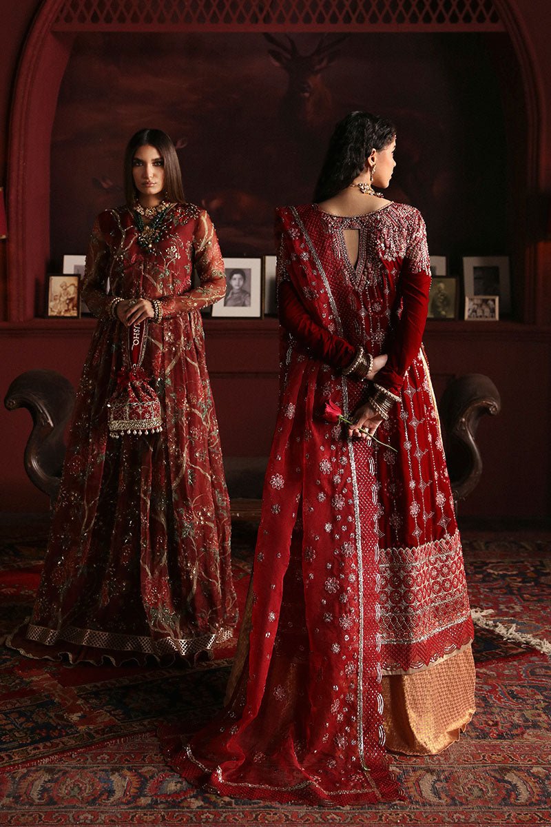 Farah MV23-08 | NILOUFER Velvet Edit '23 | Mushq - Portia Fabrics