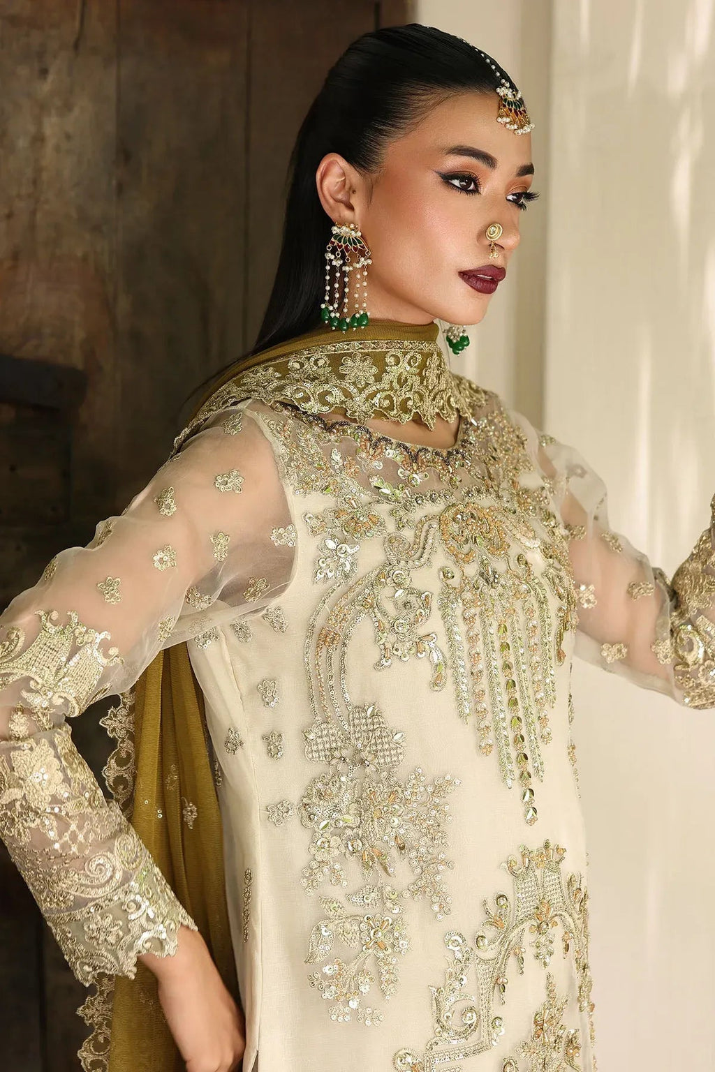 I-229 ROHMA I 𝓢𝓪𝓲𝔂𝓪𝓻𝓪 ~ Luxury Formals ‘25 I Imrozia I Serene - Portia Fabrics
