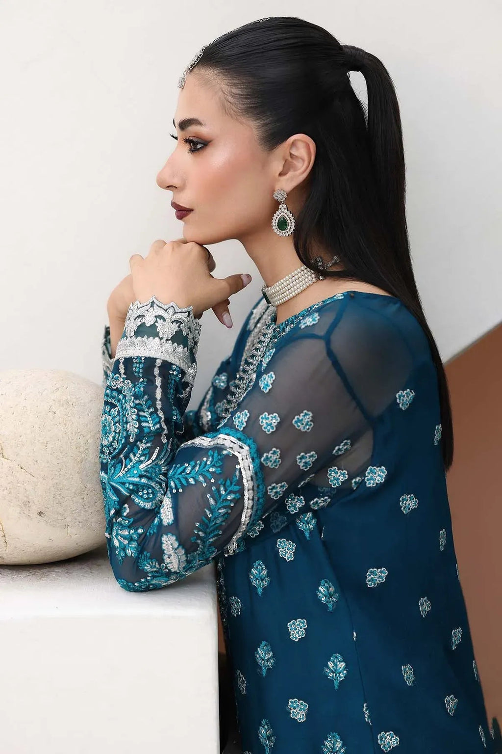 I-232 AZURA I 𝓢𝓪𝓲𝔂𝓪𝓻𝓪 ~ Luxury Formals ‘25 I Imrozia I Serene - Portia Fabrics