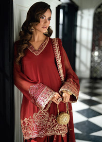 CT 27009 Rue - Maison d'Or | Embroidered Chiffon Unstitched | Sahane