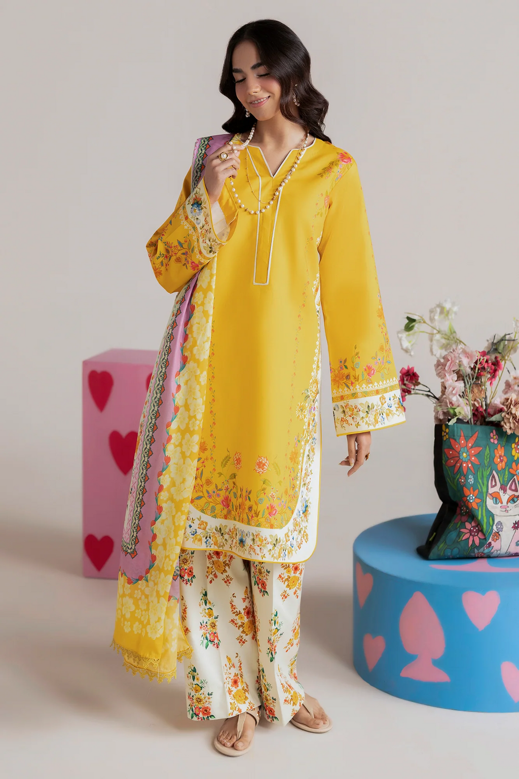 Unstitched Cord 06 I Amal Summer Prints 2Pc I Rajbari