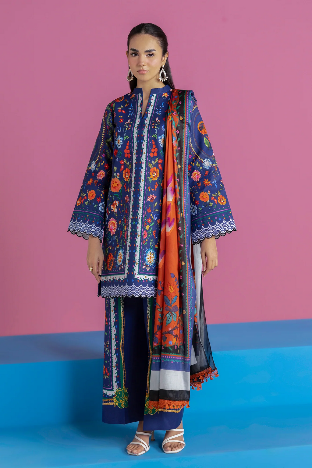 Unstitched Cord 16 I Amal Summer Prints 2Pc I Rajbari