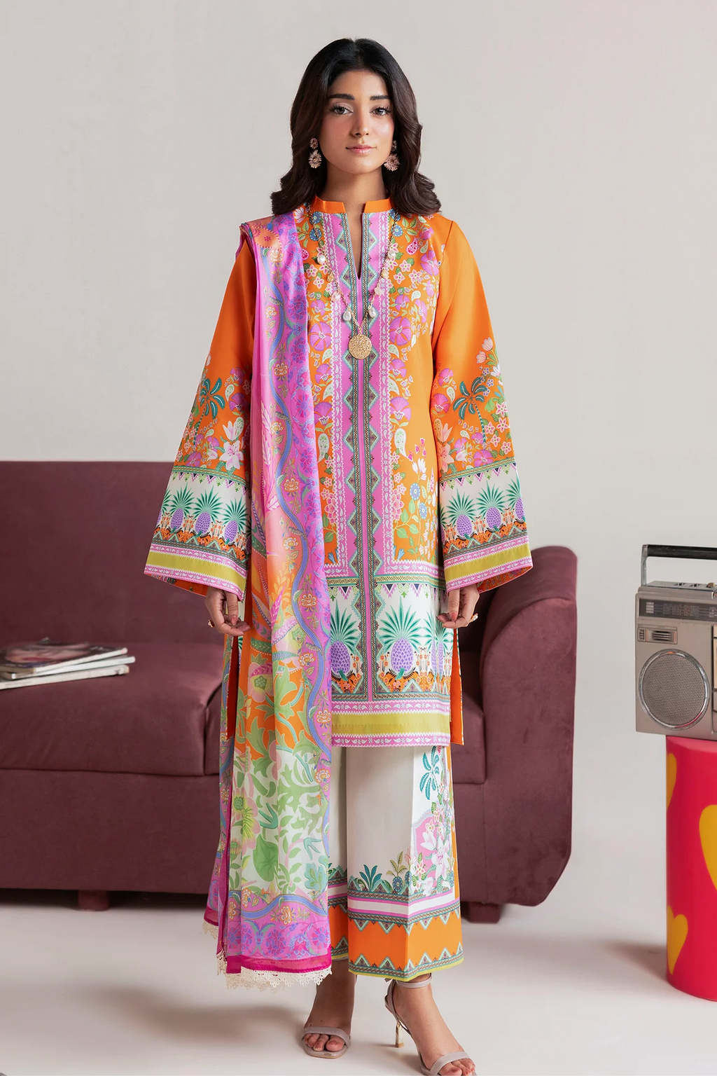 Unstitched Cord 08 I Amal Summer Prints 2Pc I Rajbari