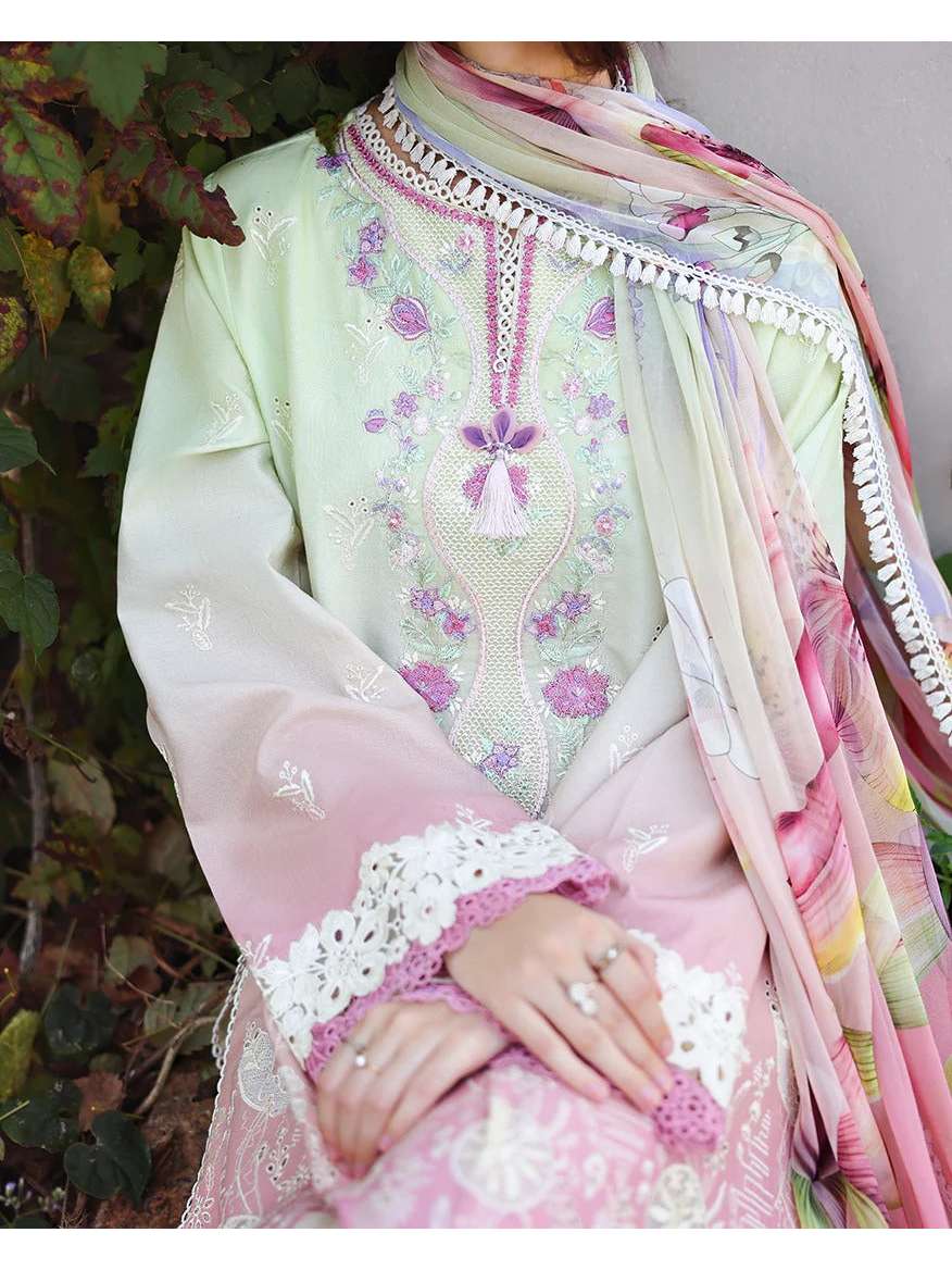Petal Pull | Solace Ombre Chikankari | Mushq