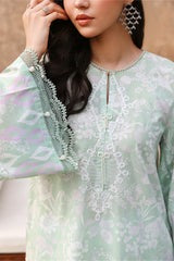 SAGE GREEN-3PC PRINTED LAWN SUIT I EID LAWN '26 I Cross Stitch Secondary image