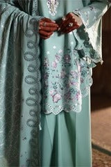 MEADOW MUSE-3PC EMBROIDERED LAWN SUIT I EID LAWN '26 I Cross Stitch