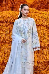 LILAC WHISPER-3PC PRINTED & EMBROIDERED LAWN SUIT I EID LAWN '26 I Cross Stitch