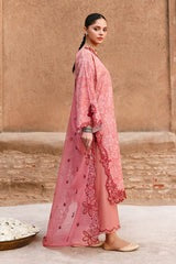 PEACH ATELIER-3PC PRINTED & EMBROIDERED LAWN SUIT I EID LAWN '26 I Cross Stitch