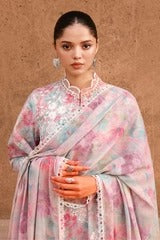 VELVET DUSK-3PC PRINTED & EMBROIDERED LAWN SUIT I EID LAWN '26 I Cross Stitch