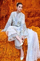 LILAC WHISPER-3PC PRINTED & EMBROIDERED LAWN SUIT I EID LAWN '26 I Cross Stitch
