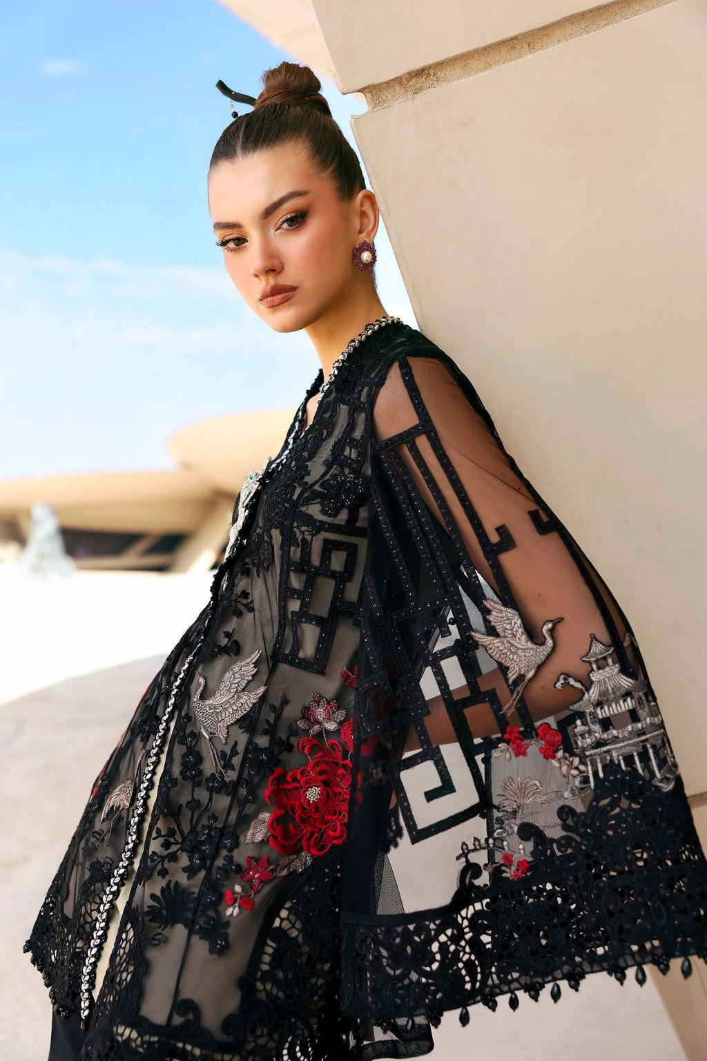 7-B I 3 Piece Unstitched Embroidered Jacquard Lawn Suit I MARIA.B.
