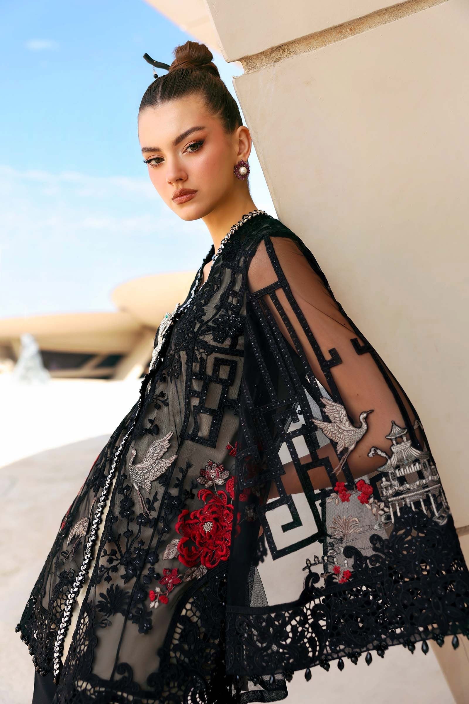7-B I 3 Piece Unstitched Embroidered Jacquard Lawn Suit I MARIA.B.