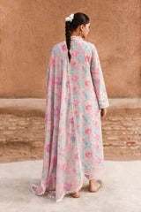 VELVET DUSK-3PC PRINTED & EMBROIDERED LAWN SUIT I EID LAWN '26 I Cross Stitch