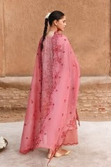 PEACH ATELIER-3PC PRINTED & EMBROIDERED LAWN SUIT I EID LAWN '26 I Cross Stitch