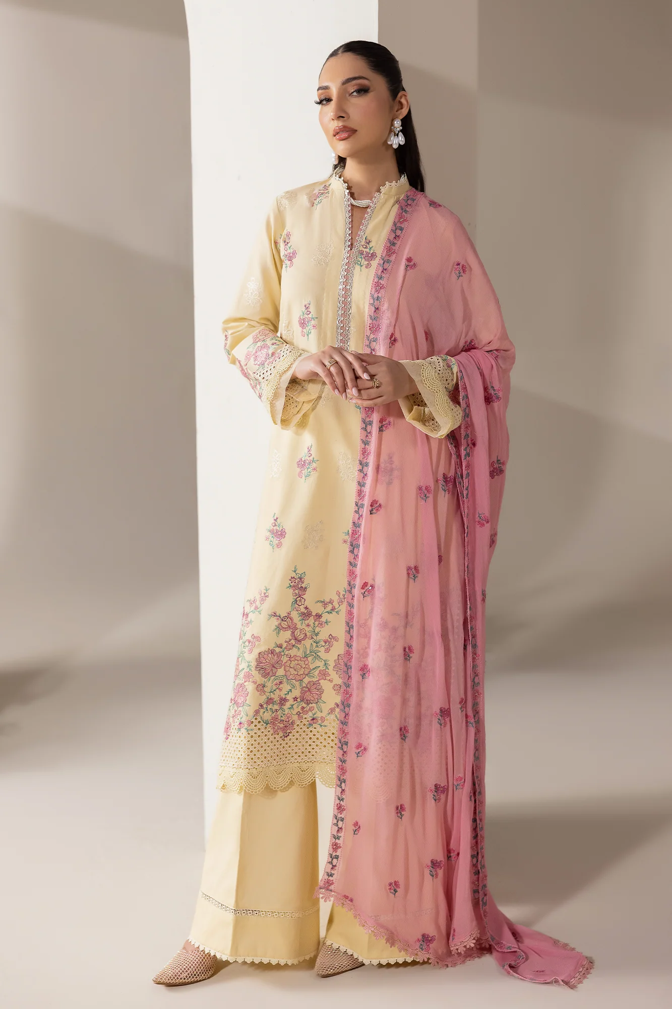 Embroidered Chiffon Dopatta 09 I Premium Edition I RajBari