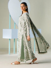 MINT MUSE I Unstitched Printed Lawn I Faiza Faisal