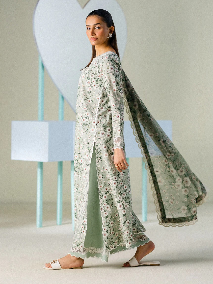 MINT MUSE I Unstitched Printed Lawn I Faiza Faisal